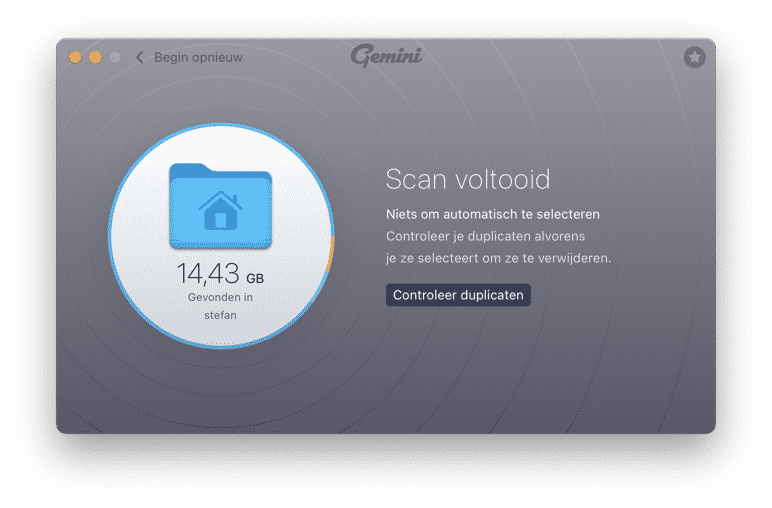 Gemini eliminar archivos duplicados mac