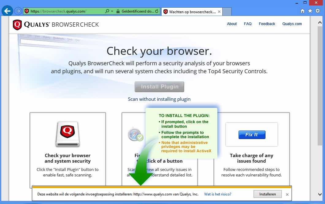 qualys-browser-plugin-installeren