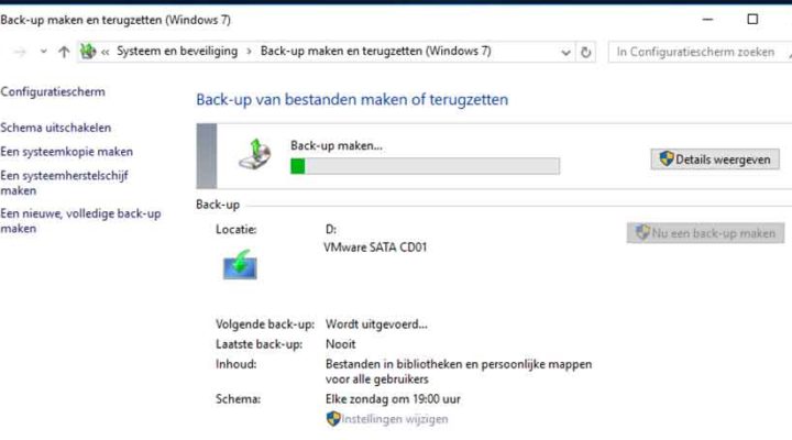 Backup maken in Windows 10 en Windows 8.1