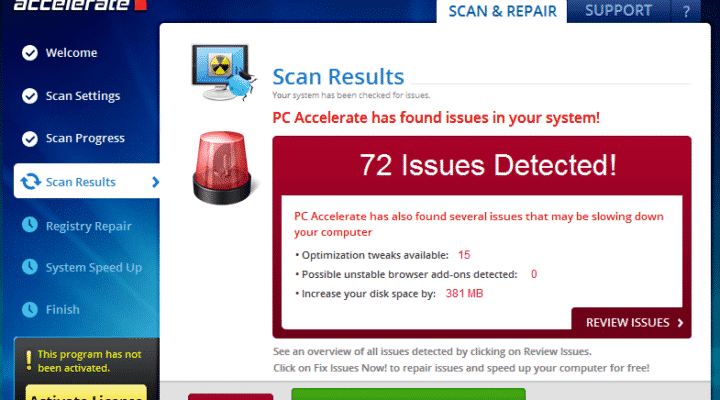 PC Accelerate Pro verwijderen – Potentieel Ongewenst Programma (PUP)