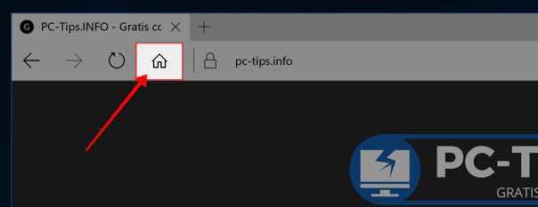 Startpagina knop toevoegen aan Microsoft Edge