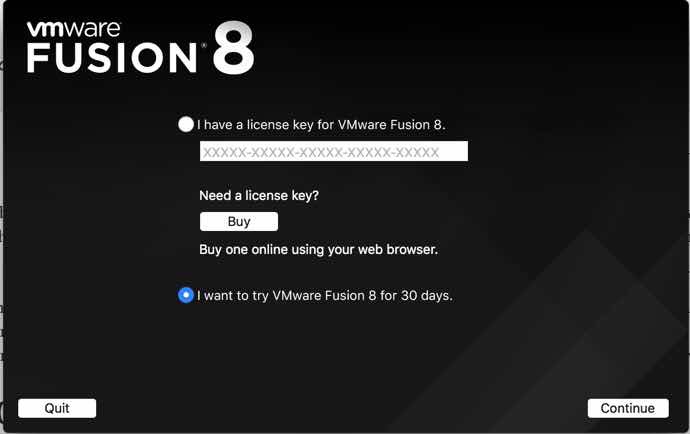 Installer VMware Fusion MacOS