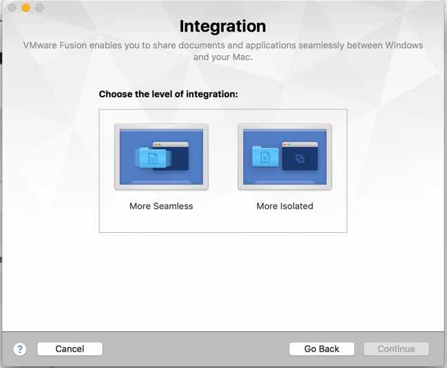 Instale VMWare Fusion MacOS