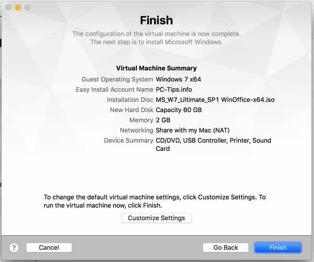 安装 VMWare Fusion MacOS