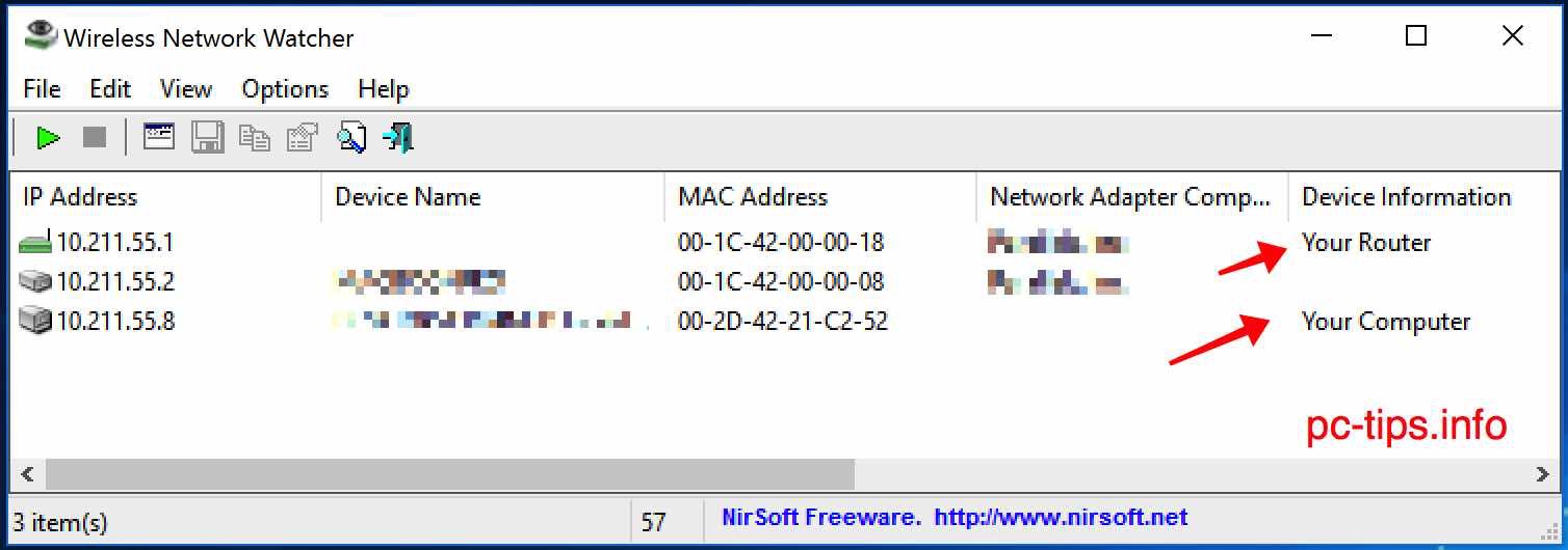 无线网络观察者 PC-Tips.info