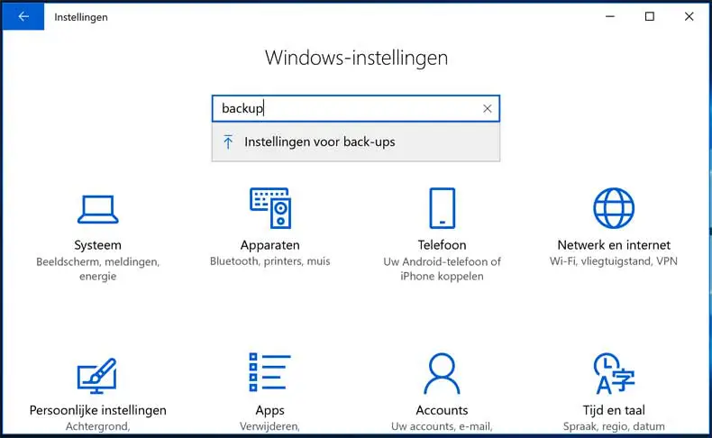windows-10-backup-instellingen-maken