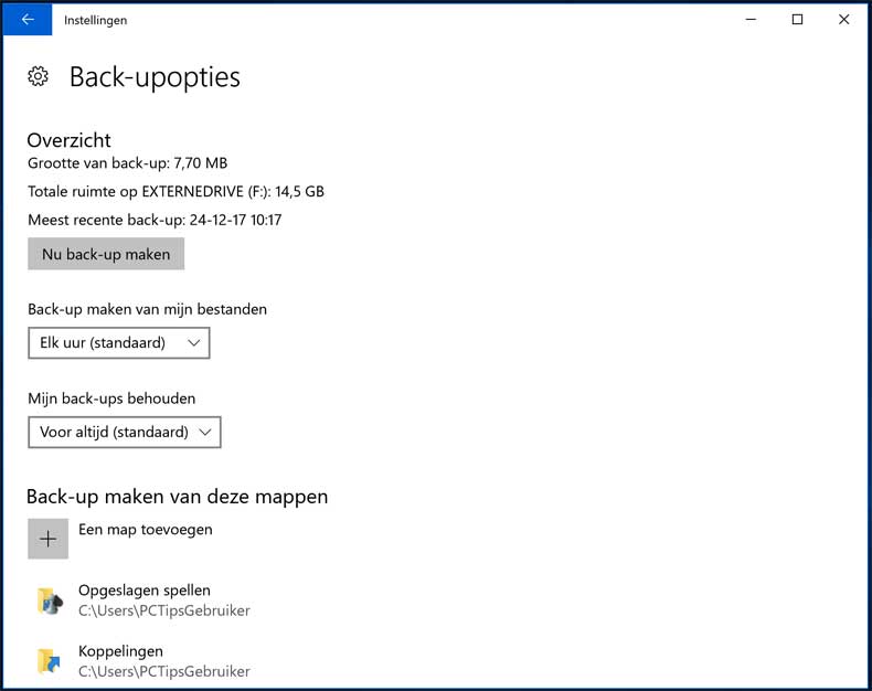 Windows-10-Backup-Dateien-und-Ordner hinzufügen