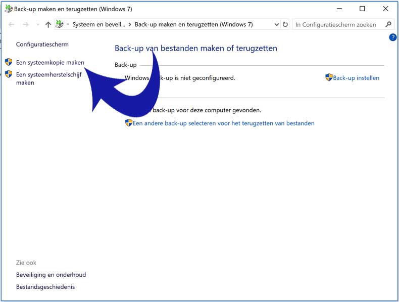 création d'image-système Windows-10