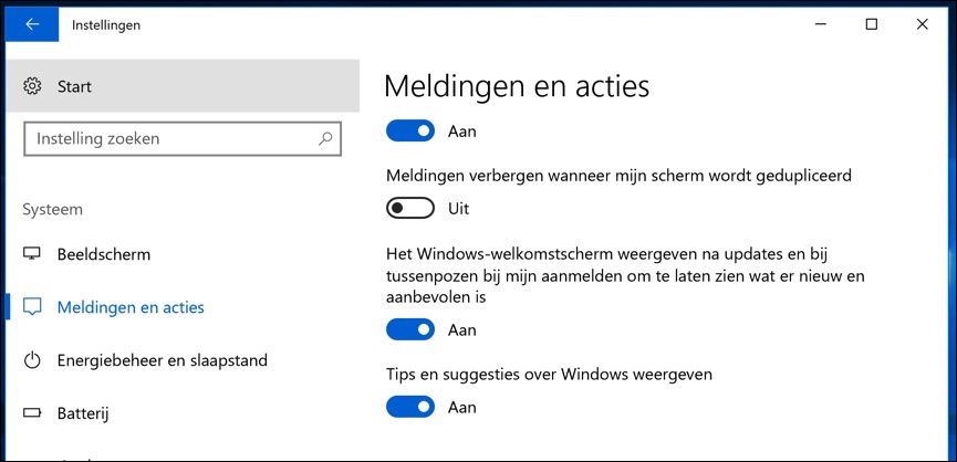 tips en suggesties over windows uitschakelen