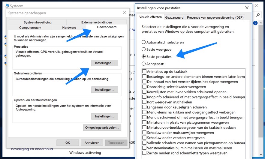 improve windows visual performance