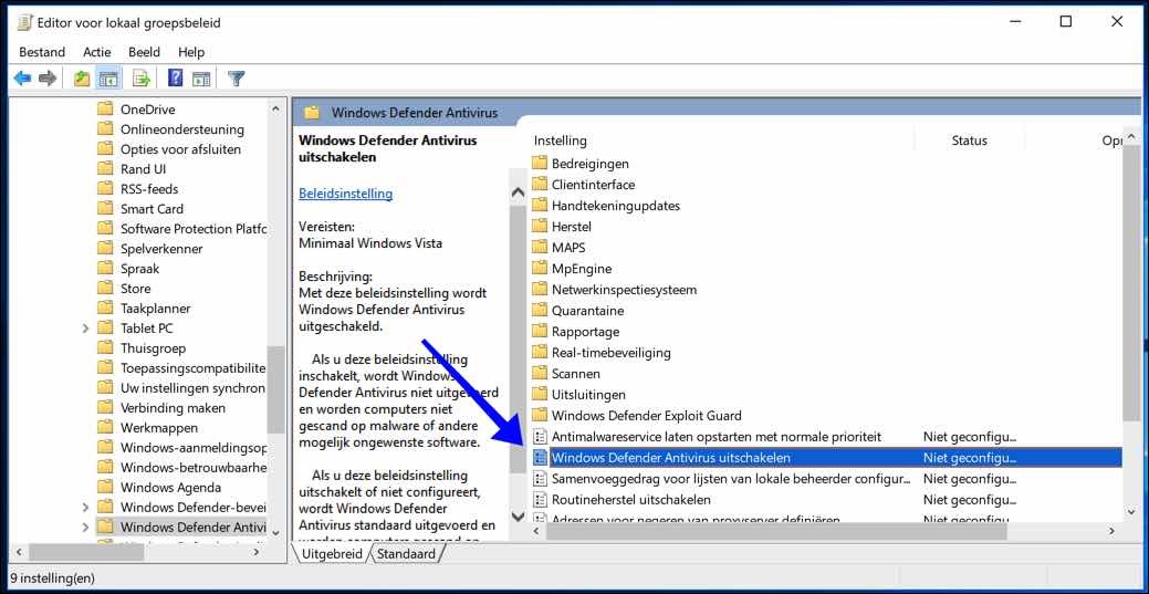 Windows Defender Antivirus in in 10 - PC Tips