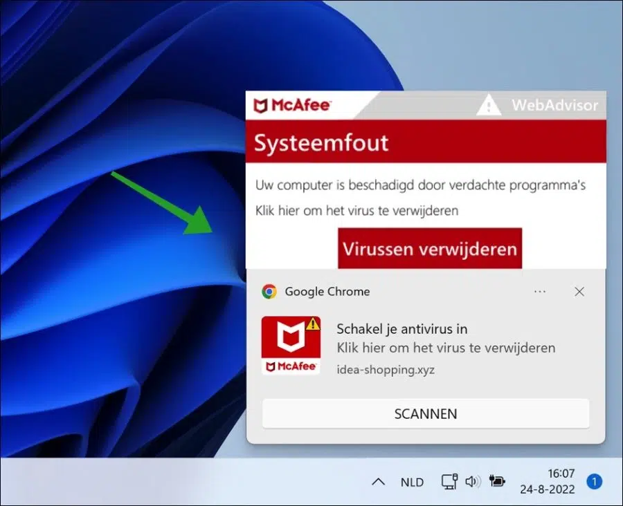 Nep virus melding