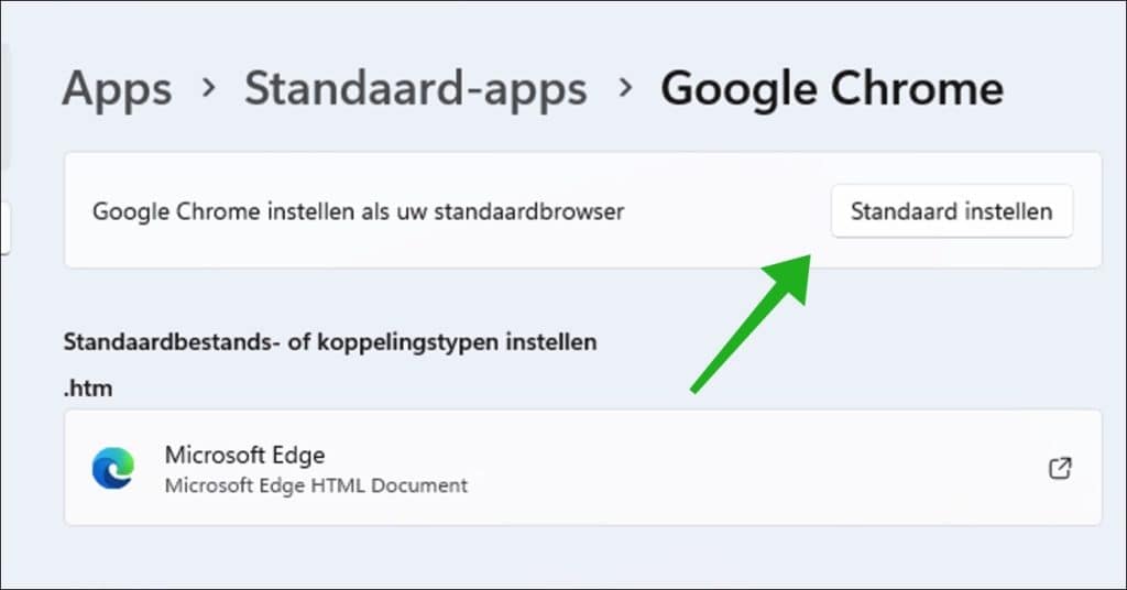 Changer le navigateur par défaut