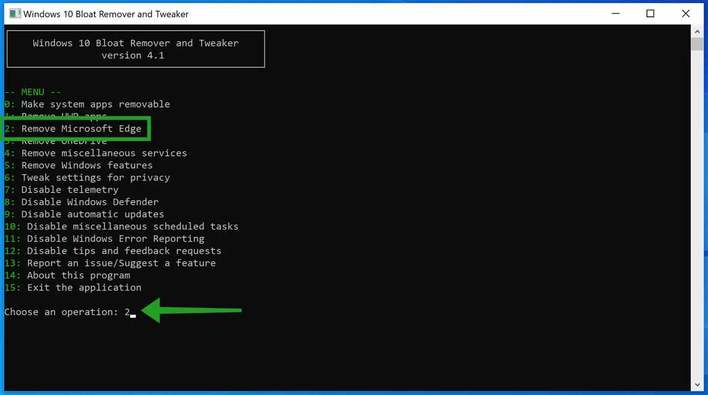 Windows 10 Bloat remover and Tweaker
