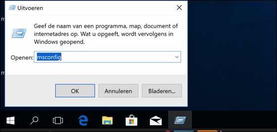 msconfig - o Windows inicializa mais rápido