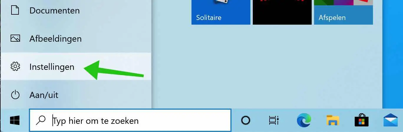 start menu windows