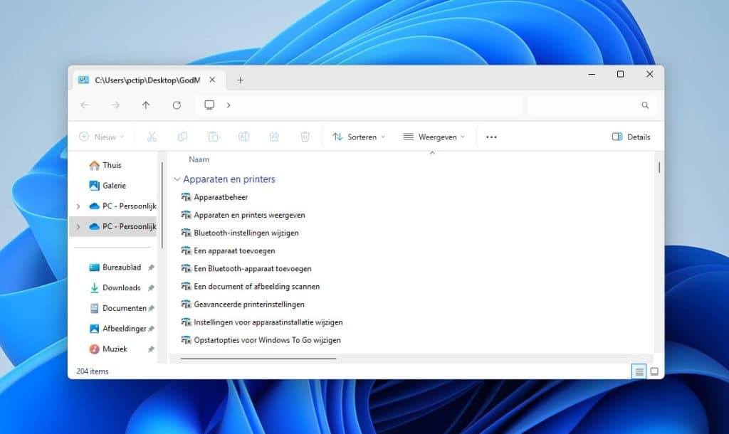 godmode in windows 11