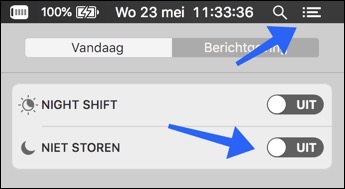 Aktivieren Sie „Bitte nicht stören“ für den Mac