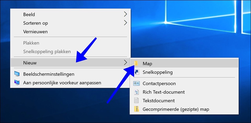 Windows 10 Godmode neuer Ordner