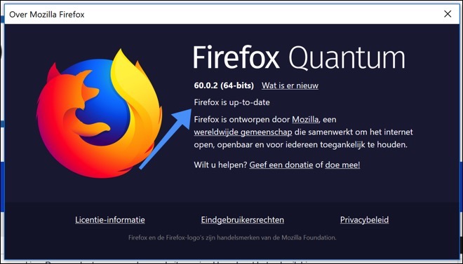 Überprüfen Sie Firefox-Updates