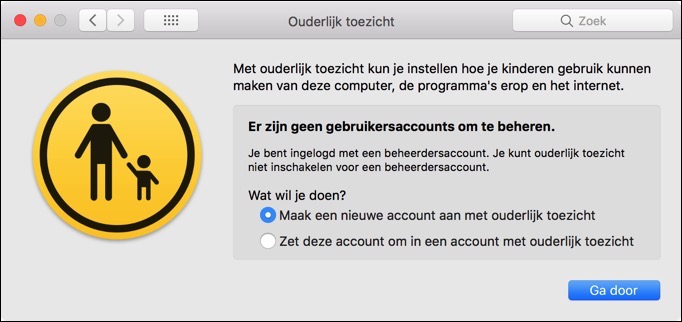 ouderlijke toezicht instellen mac