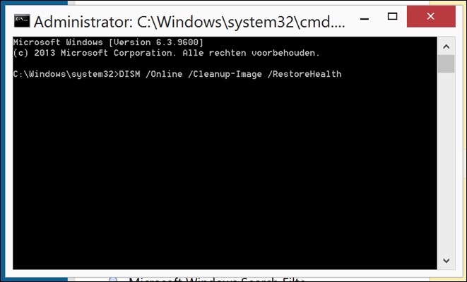 command prompt cmd.exe dism