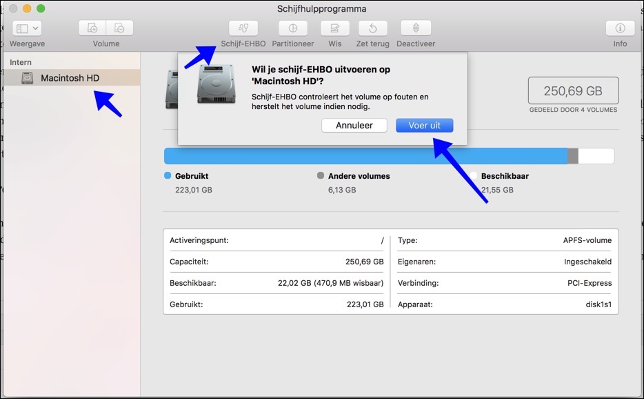 Festplatten-Dienstprogramm Mac