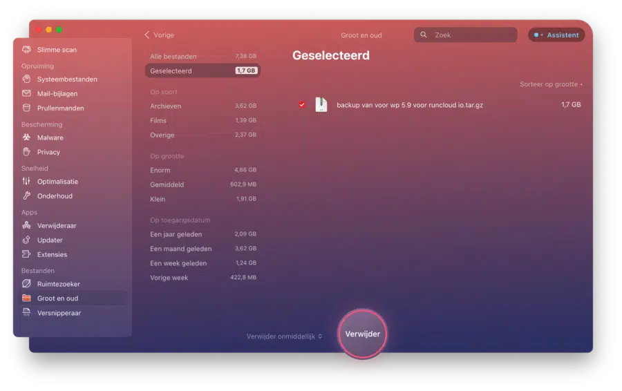 Oude bestanden op Mac