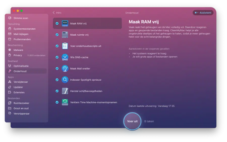 RAM geheugen vrijmaken op Mac
