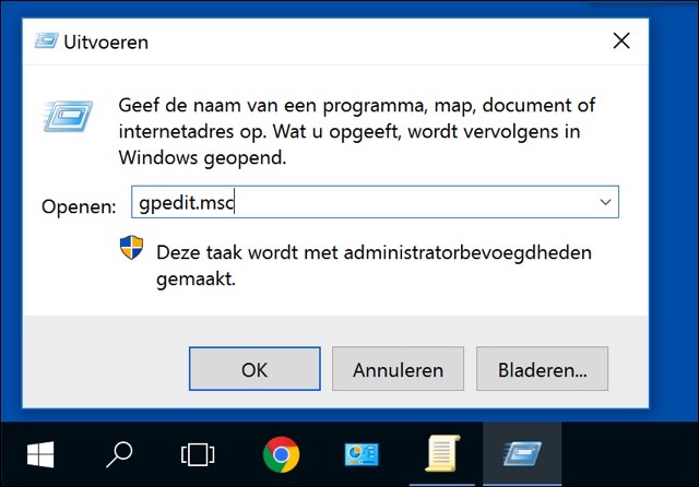 gpedit.msc openen