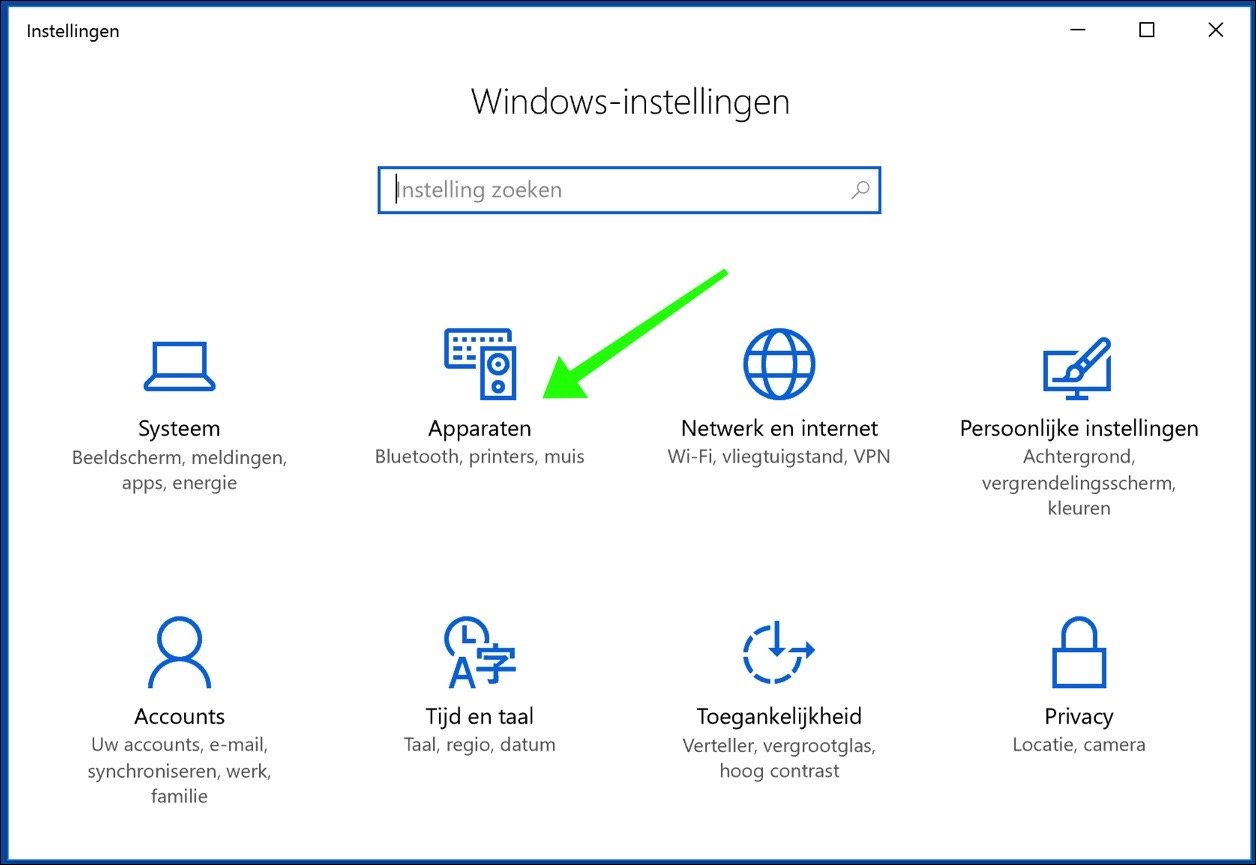 windows 10 apparaten beheren