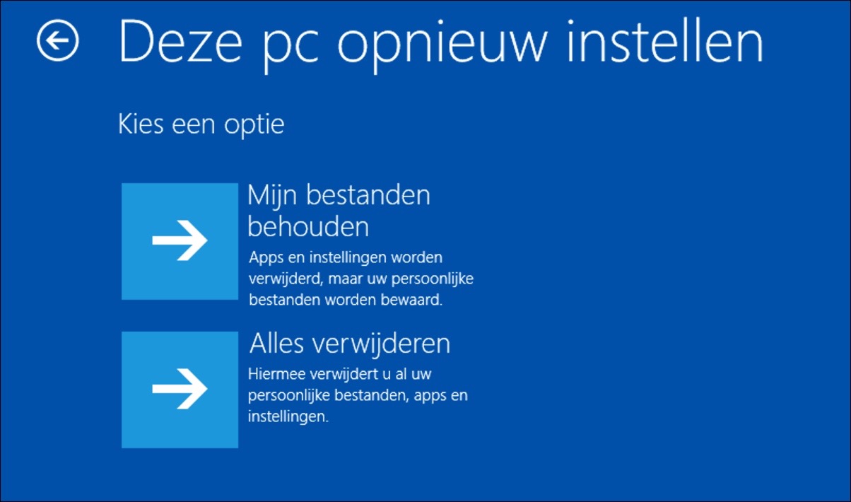 réinstaller Windows 10 conserver les fichiers supprimer tout