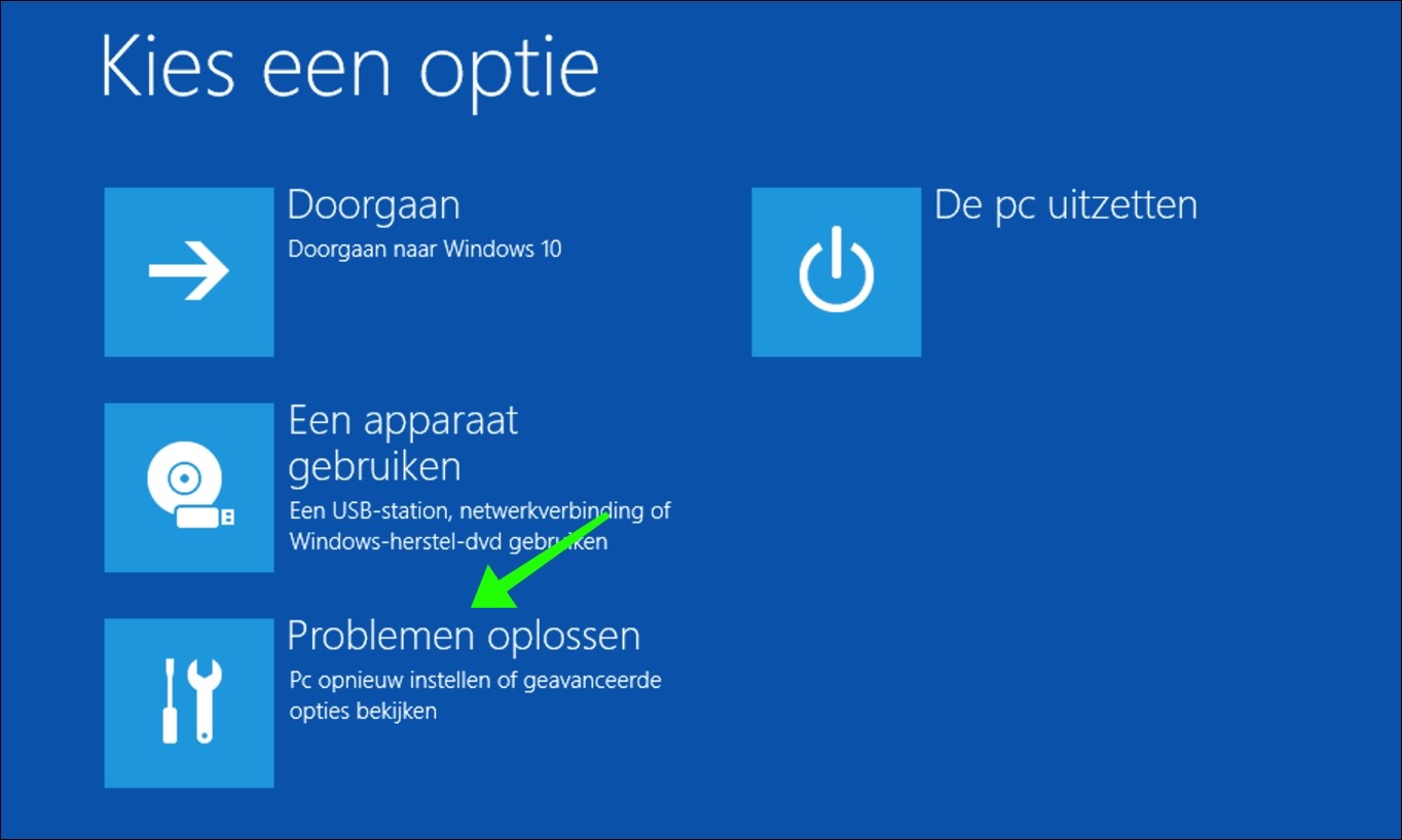 windows re problemen oplossen