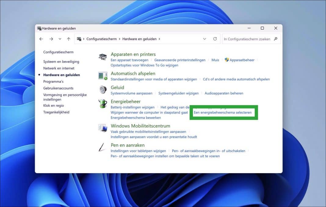 Habilite plano de energia de alto desempenho Windows 11 de 10