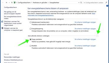 energiebeheer - hoge prestaties - ultimate performance