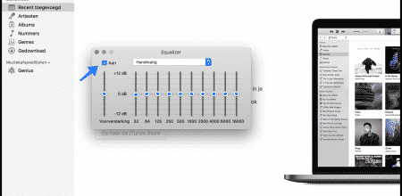 itunes volume aanpassen mac