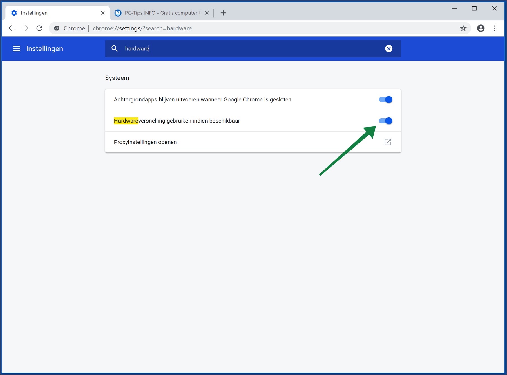 disable hardware acceleration google chrome