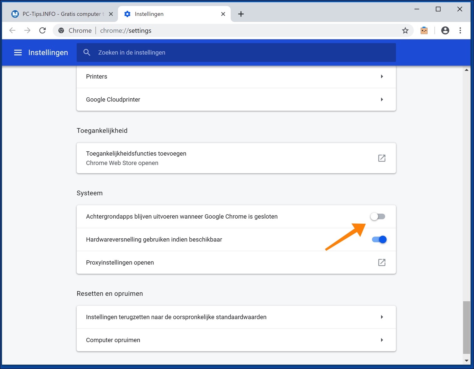 cerrar aplicaciones en segundo plano google chrome