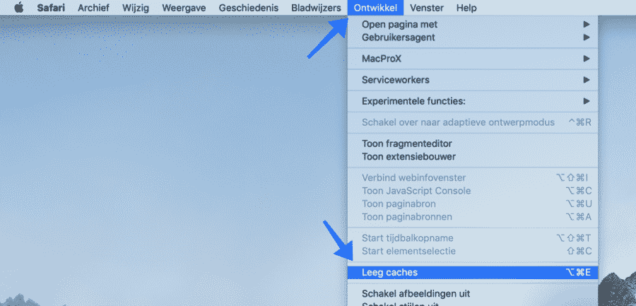 clear cache make safari mac faster