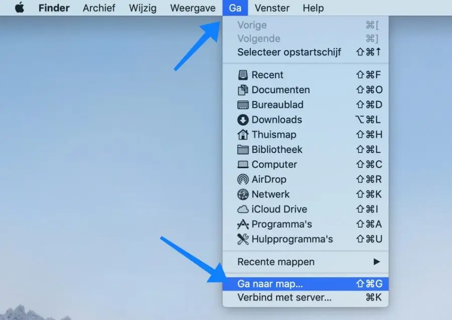 caches bibliotheek map trage mac