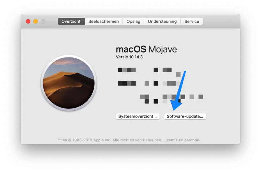 trage mac updates installeren