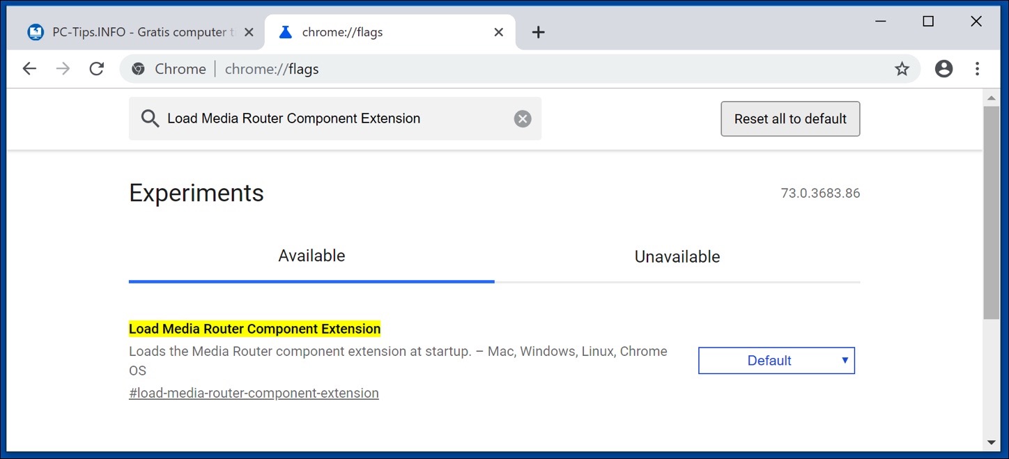 load media router component extension