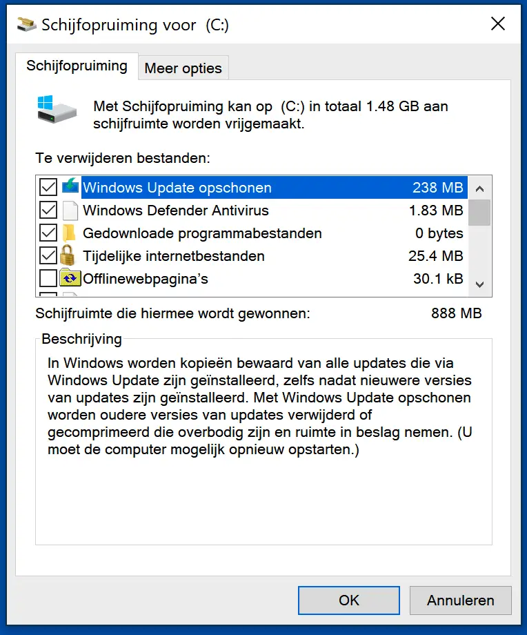 windows bestanden opruimen windows 10 sneller maken