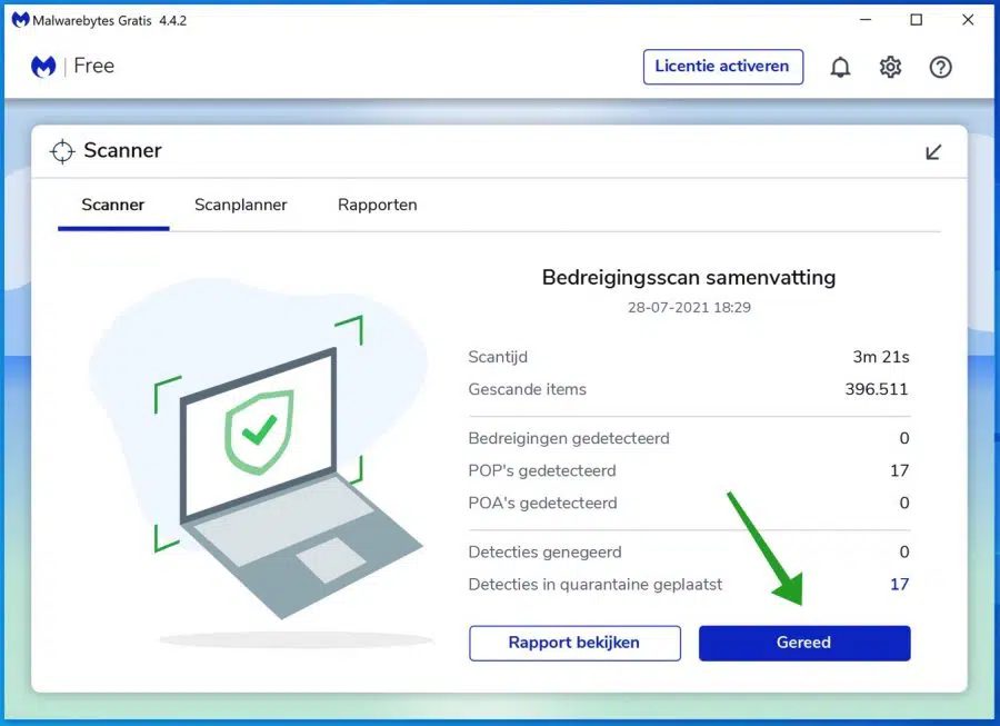 Malwarebytes heeft yahoo verwijderd uit uw computer
