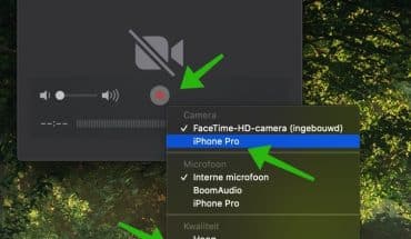 quicktime player iphone ipad spellen op mac