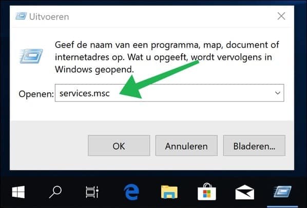 Überprüfen Sie die Dienste von Windows 10