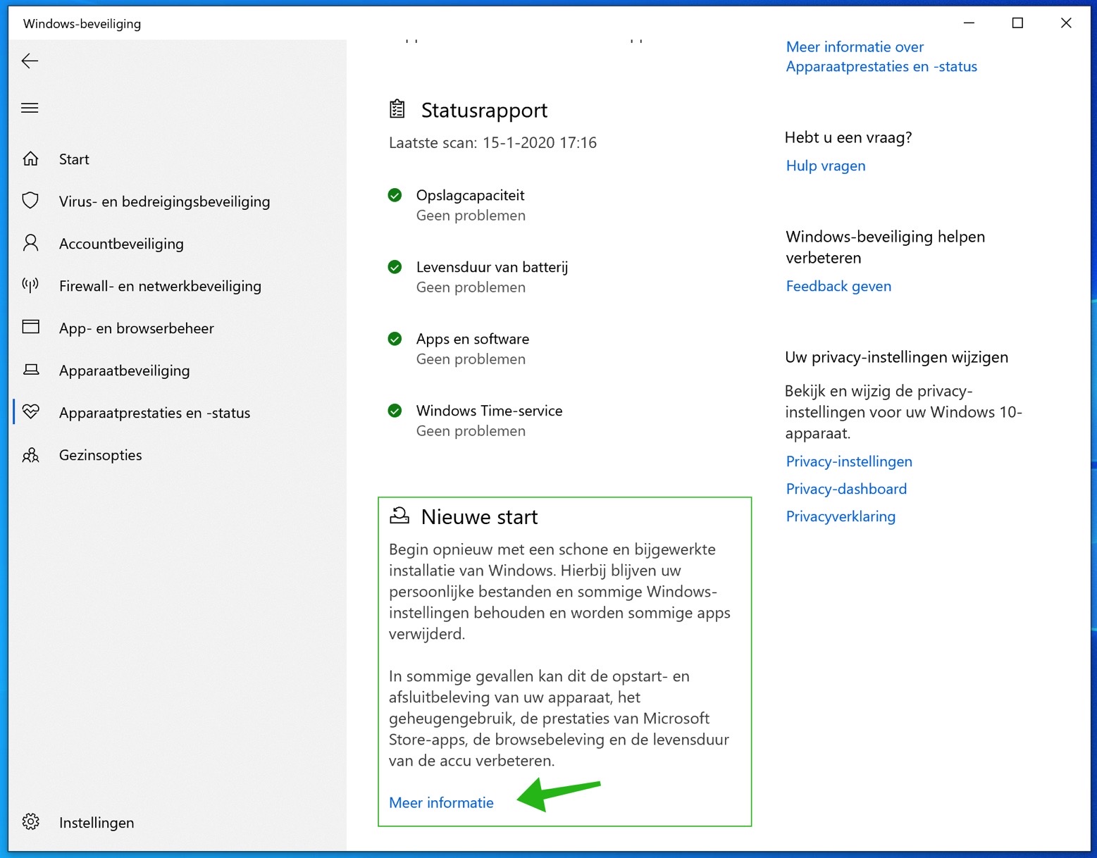 nueva configuración de inicio de windows 10