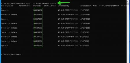windows update verwijderen command prompt