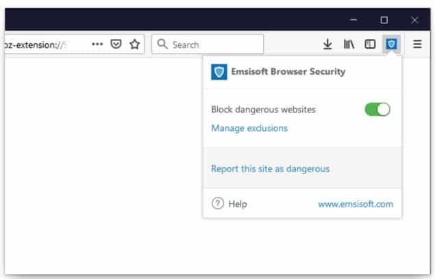 Emsisoft-Browsersicherheit