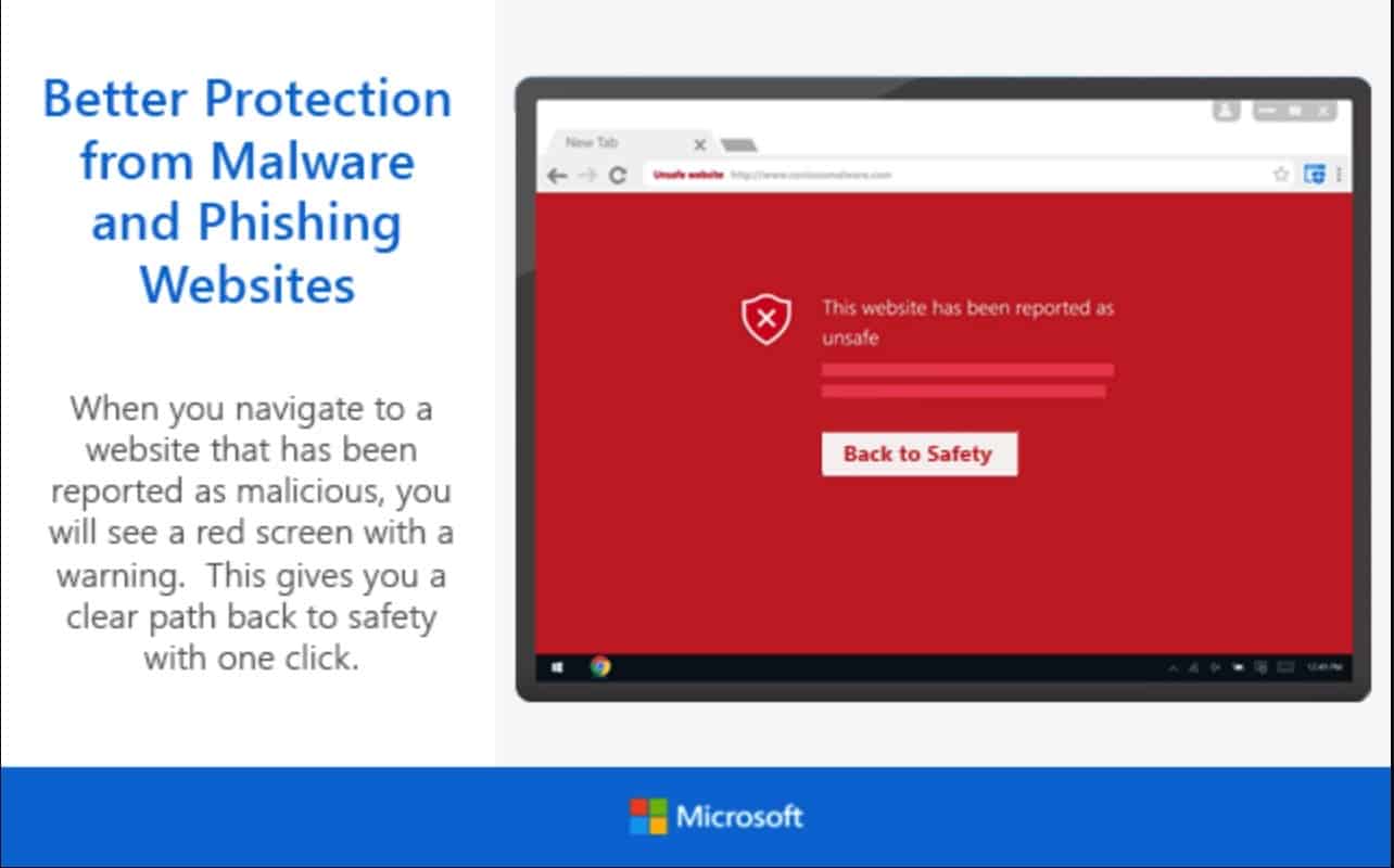 Browserschutz von Windows Defender